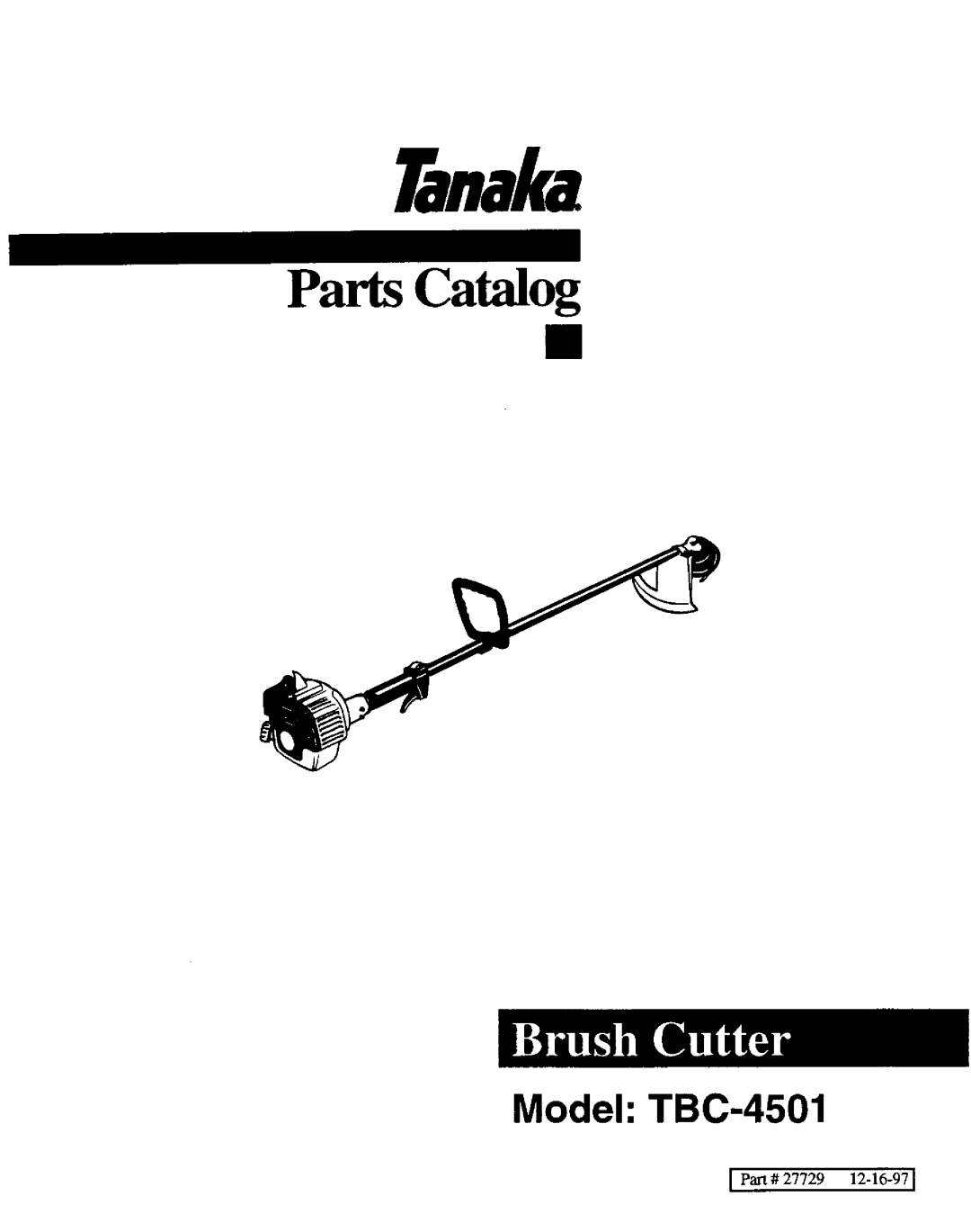 Tanaka TBC-4501 manual 