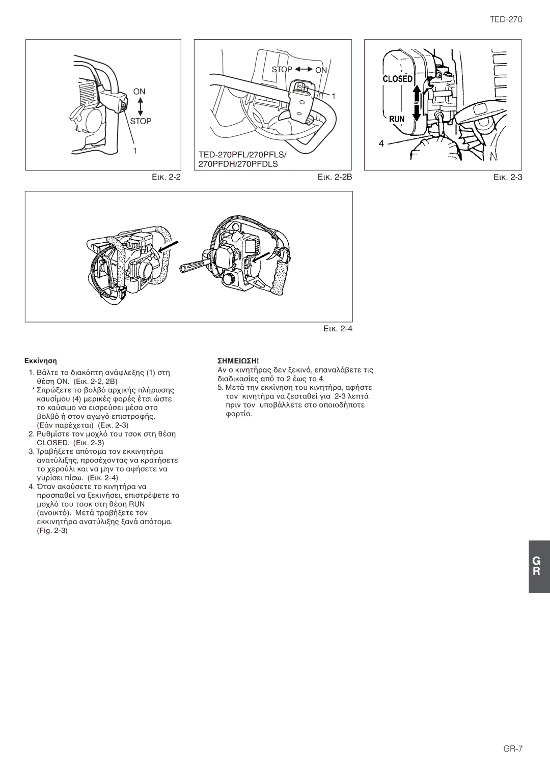 Tanaka TED-270PFL/PFLS, TED-270PFDLS, TED-270PFR/PFRS owner manual 34/0 —ÊÌ TED-270 