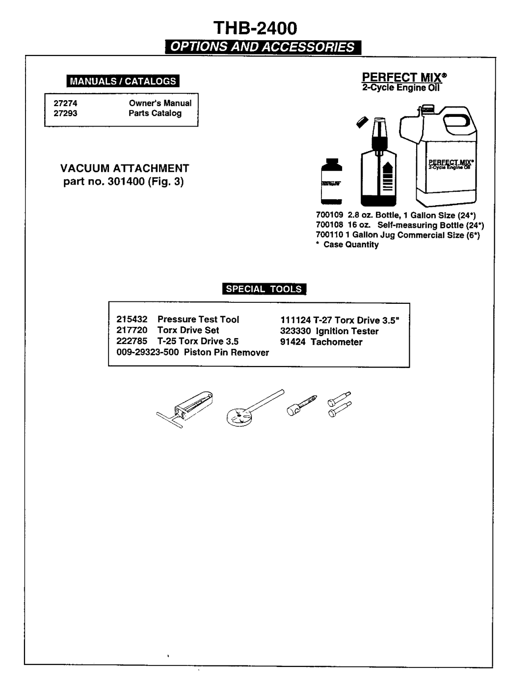 Tanaka THB-2400 manual 