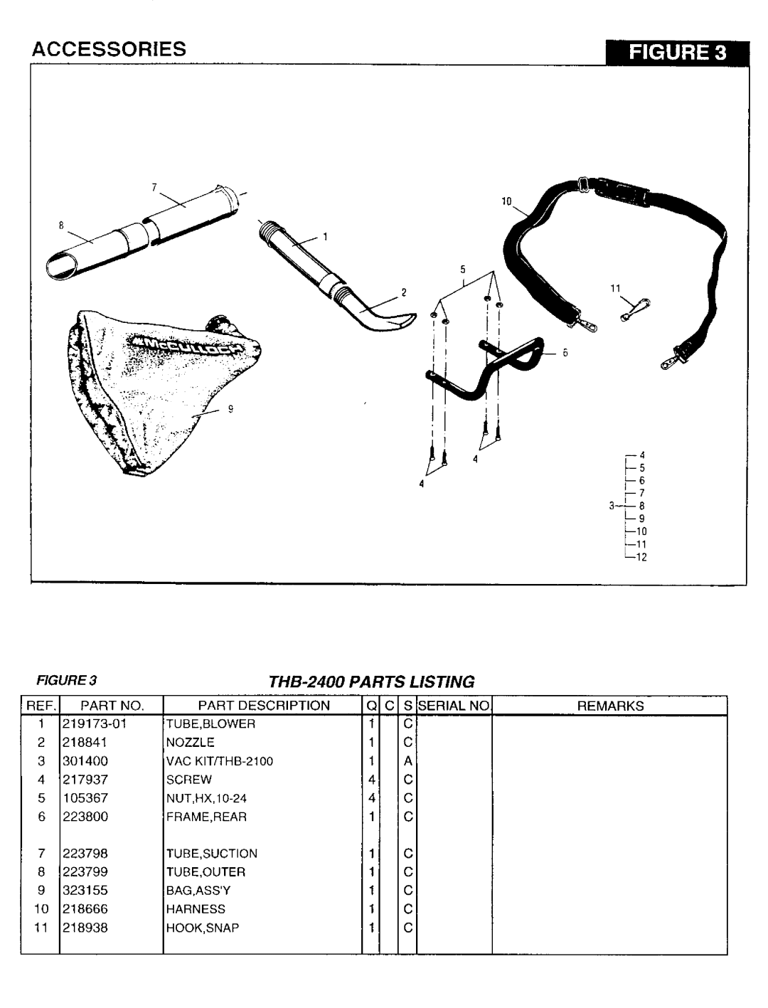 Tanaka THB-2400 manual 