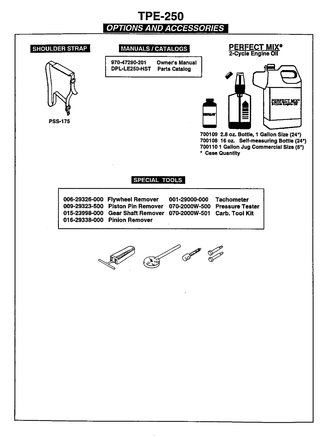 Tanaka TPE-250 manual 