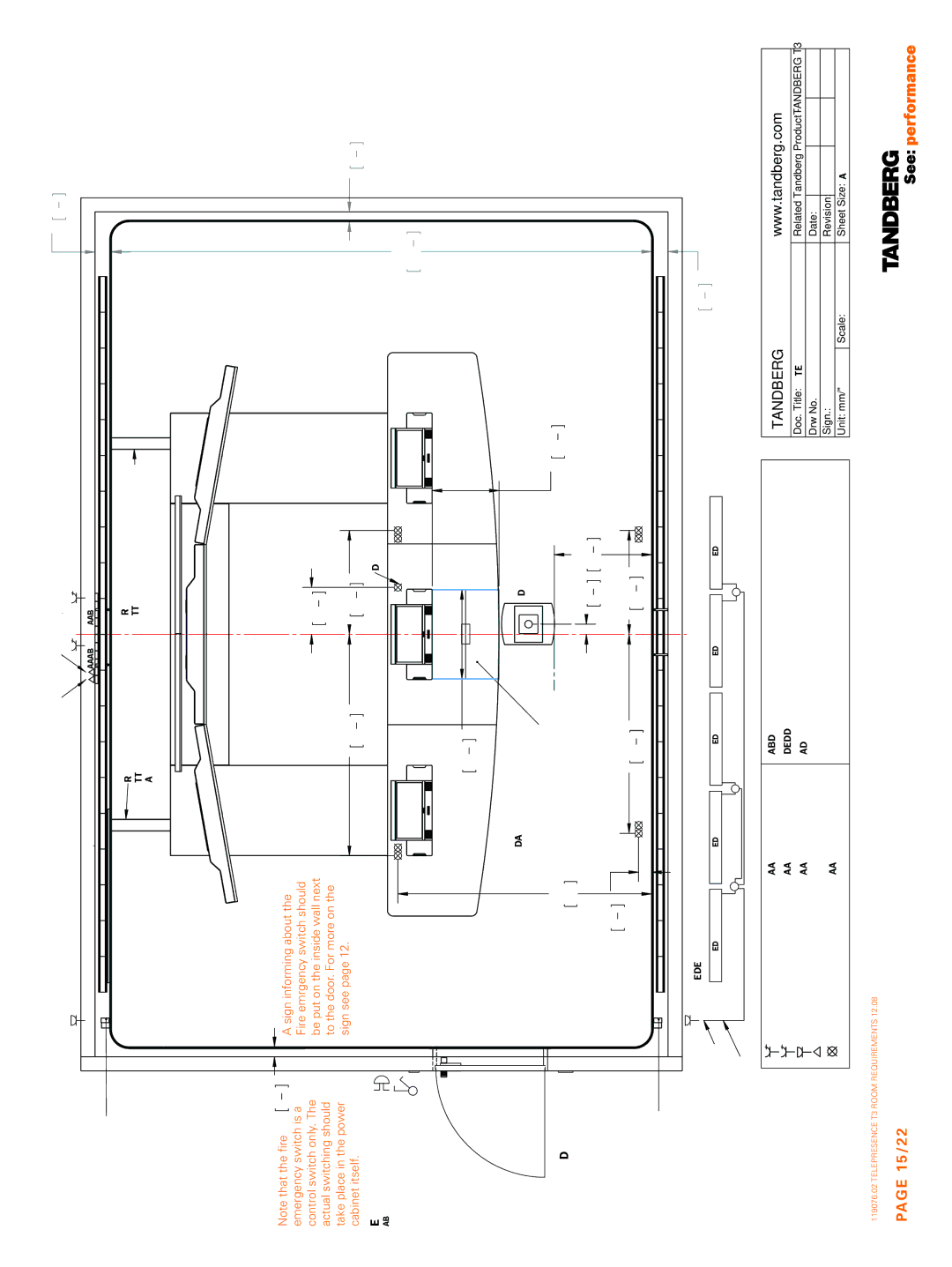 TANDBERG 119076.02 dimensions 15/22, Customers Lan Video Lan 