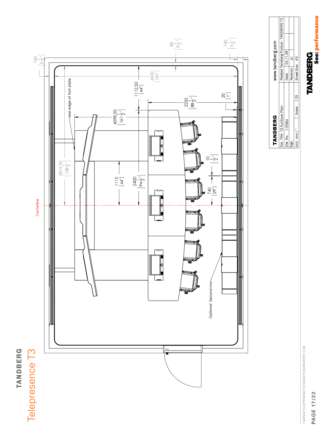 TANDBERG 119076.02 dimensions 17/22 