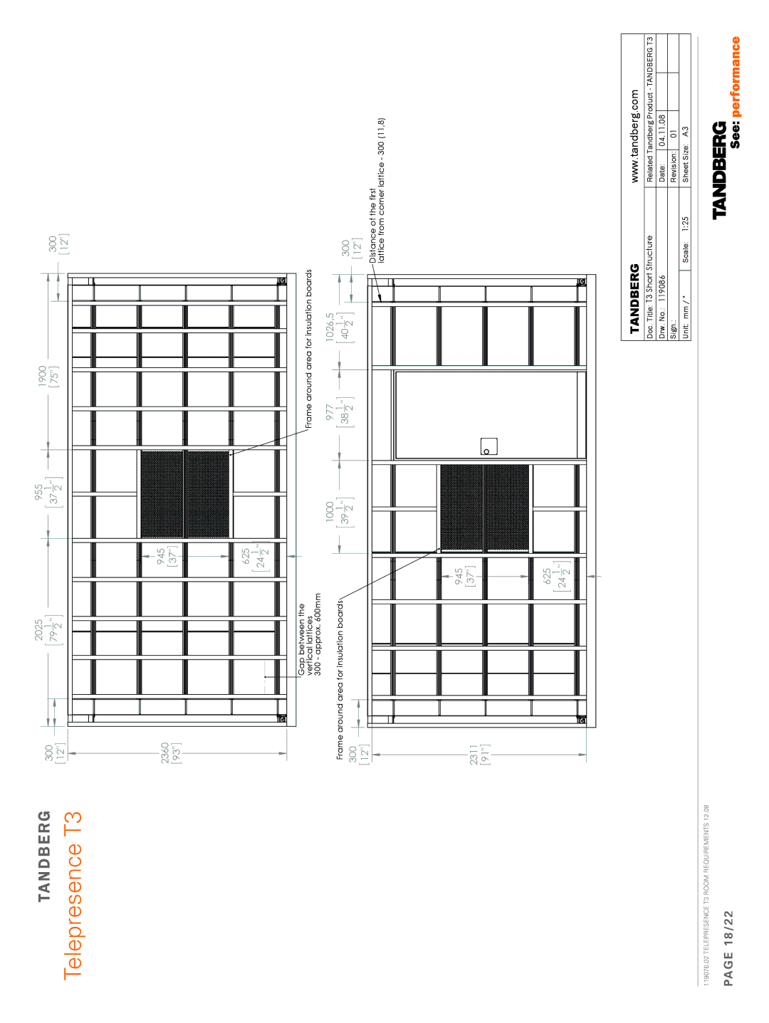 TANDBERG 119076.02 dimensions 18/22 