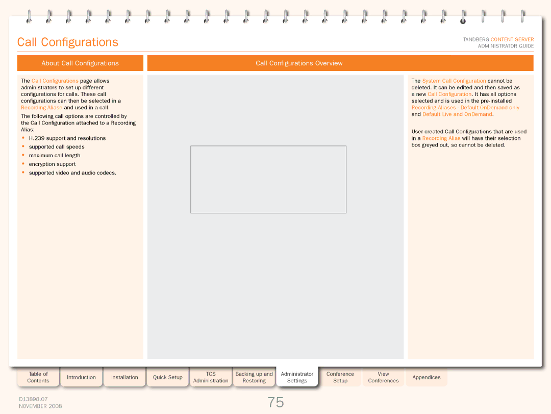 TANDBERG 1D13898.07 manual About Call Configurations, Call Configurations Overview 