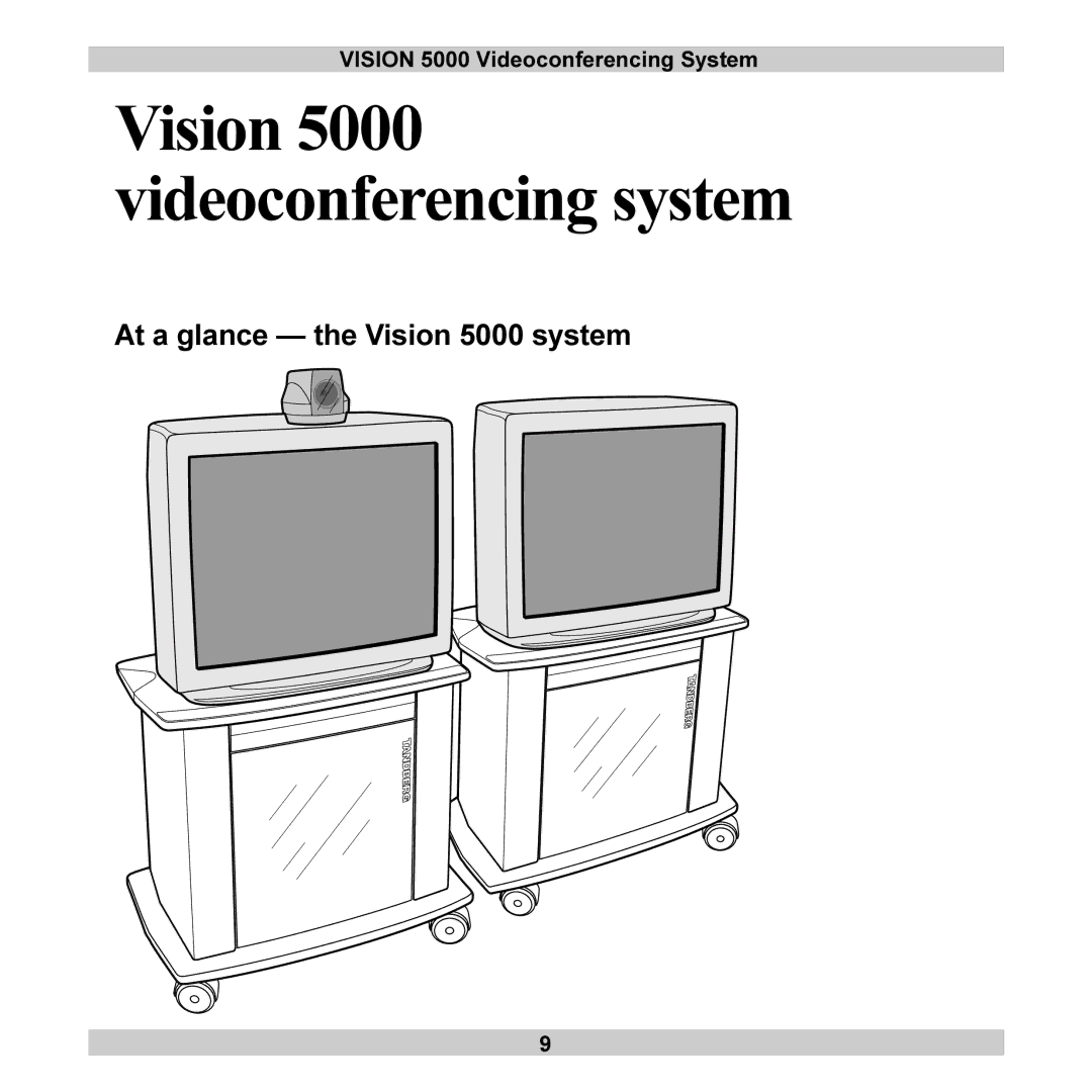 TANDBERG user manual Vision 5000 videoconferencing system, At a glance the Vision 5000 system 