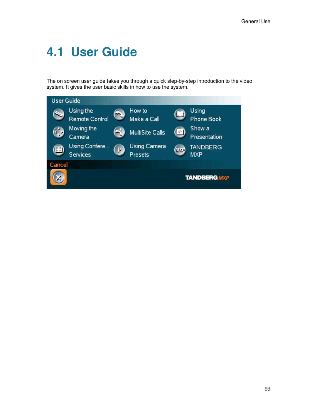 TANDBERG 6000 MXP user manual User Guide 