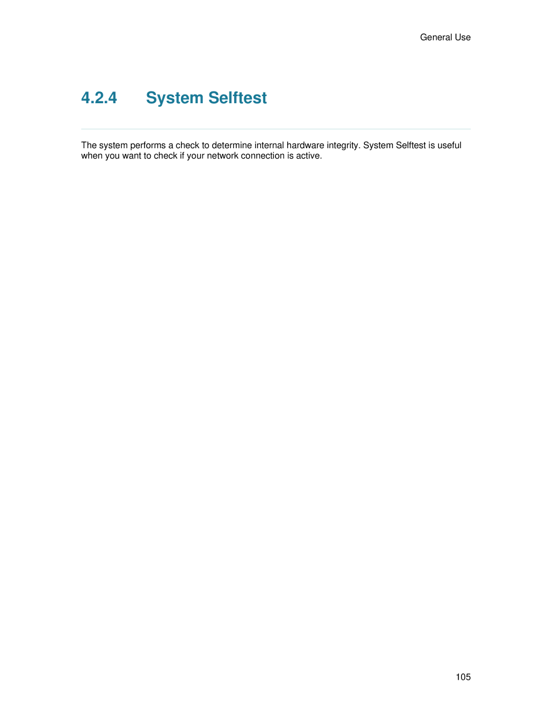 TANDBERG 6000 MXP user manual System Selftest 