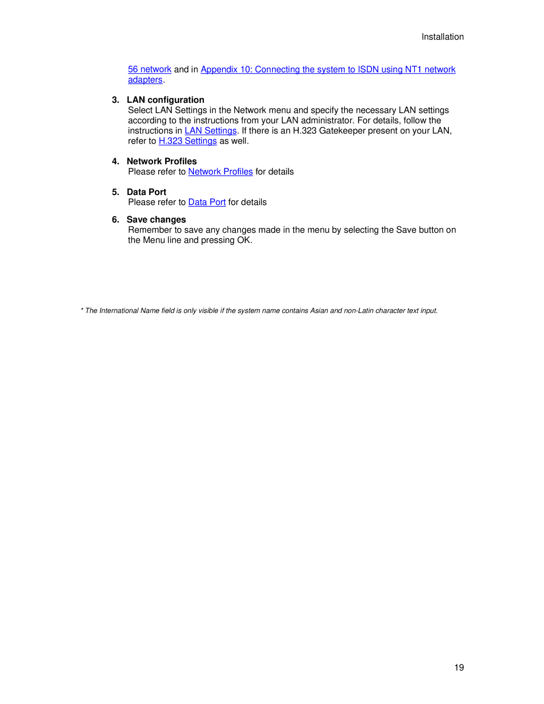 TANDBERG 6000 MXP user manual LAN configuration, Network Profiles, Data Port 