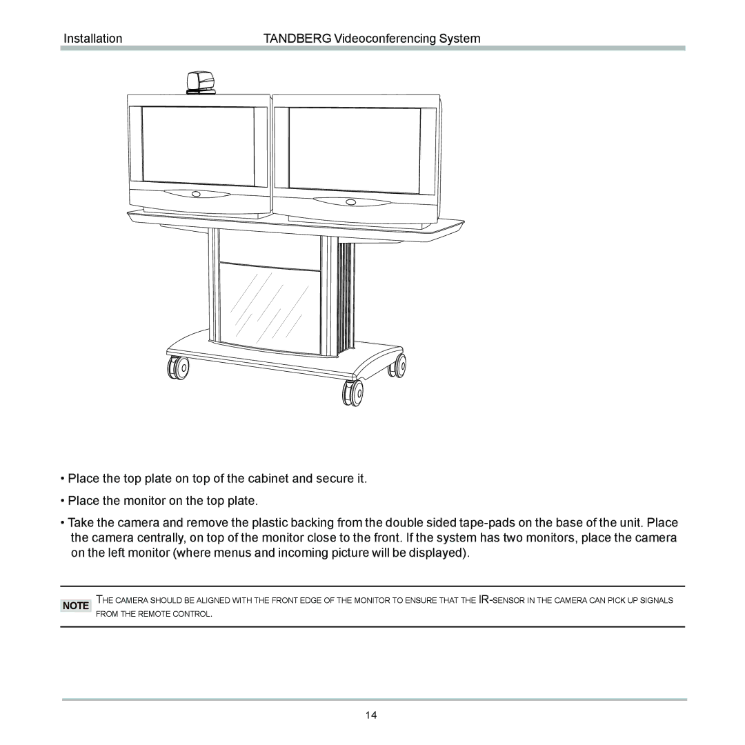 TANDBERG 6000 user manual 