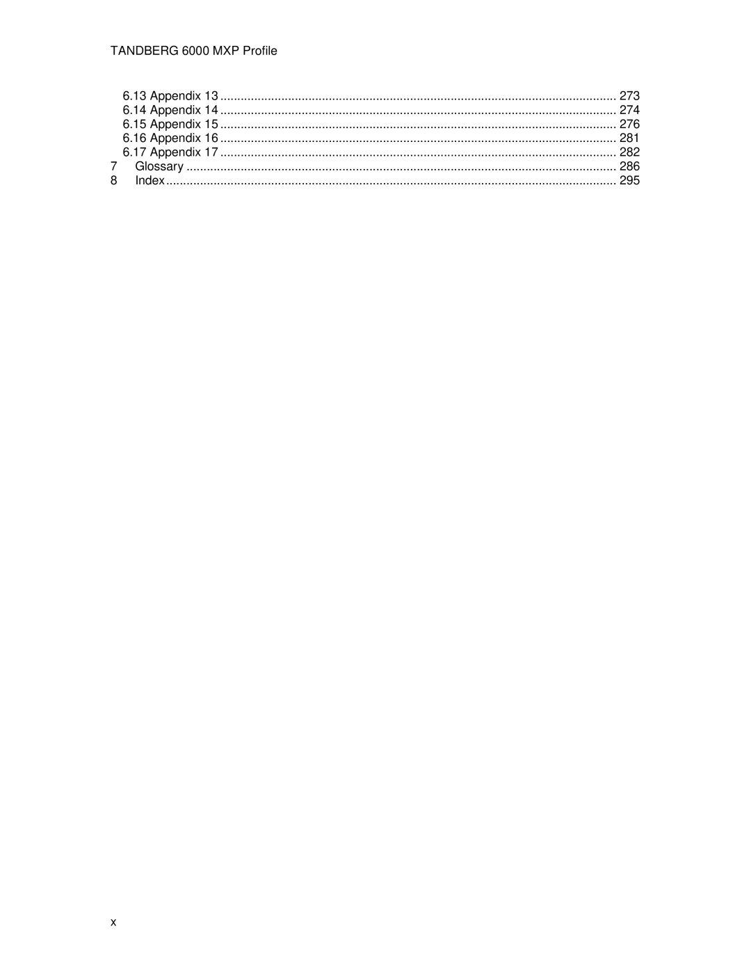 TANDBERG 6000MXP user manual 273 