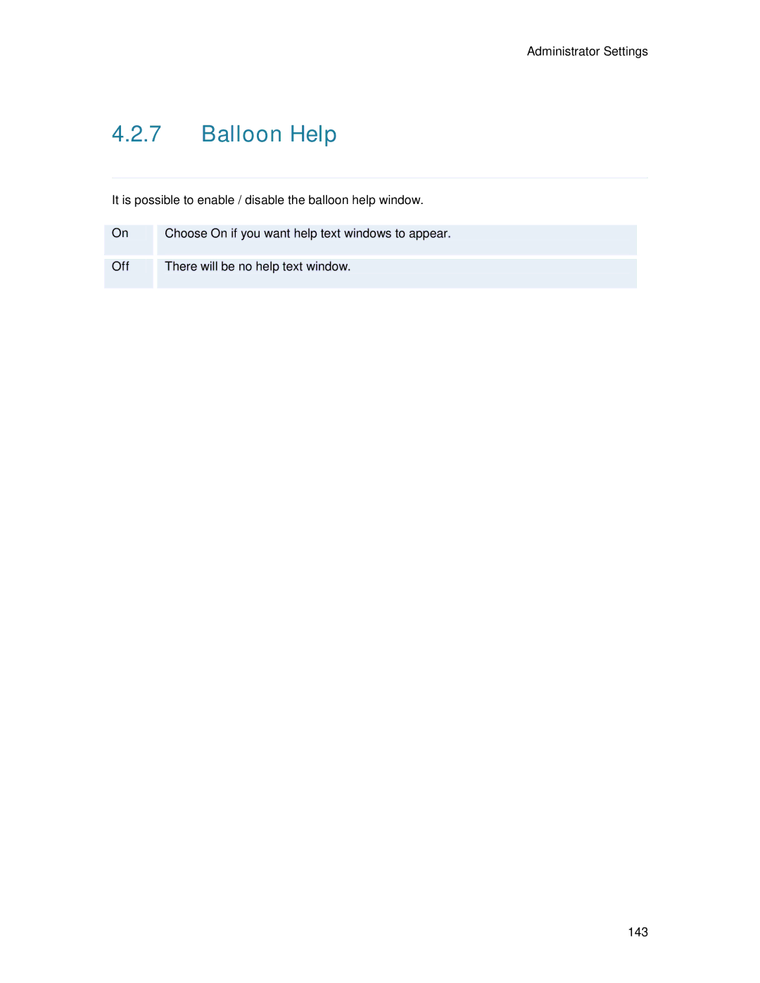 TANDBERG 6000MXP user manual Balloon Help 