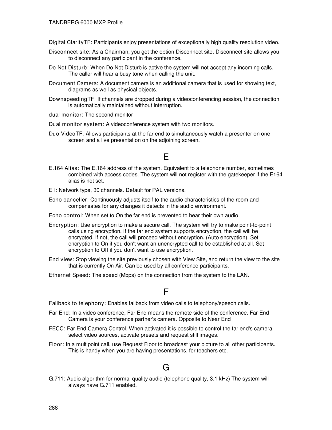 TANDBERG 6000MXP user manual 