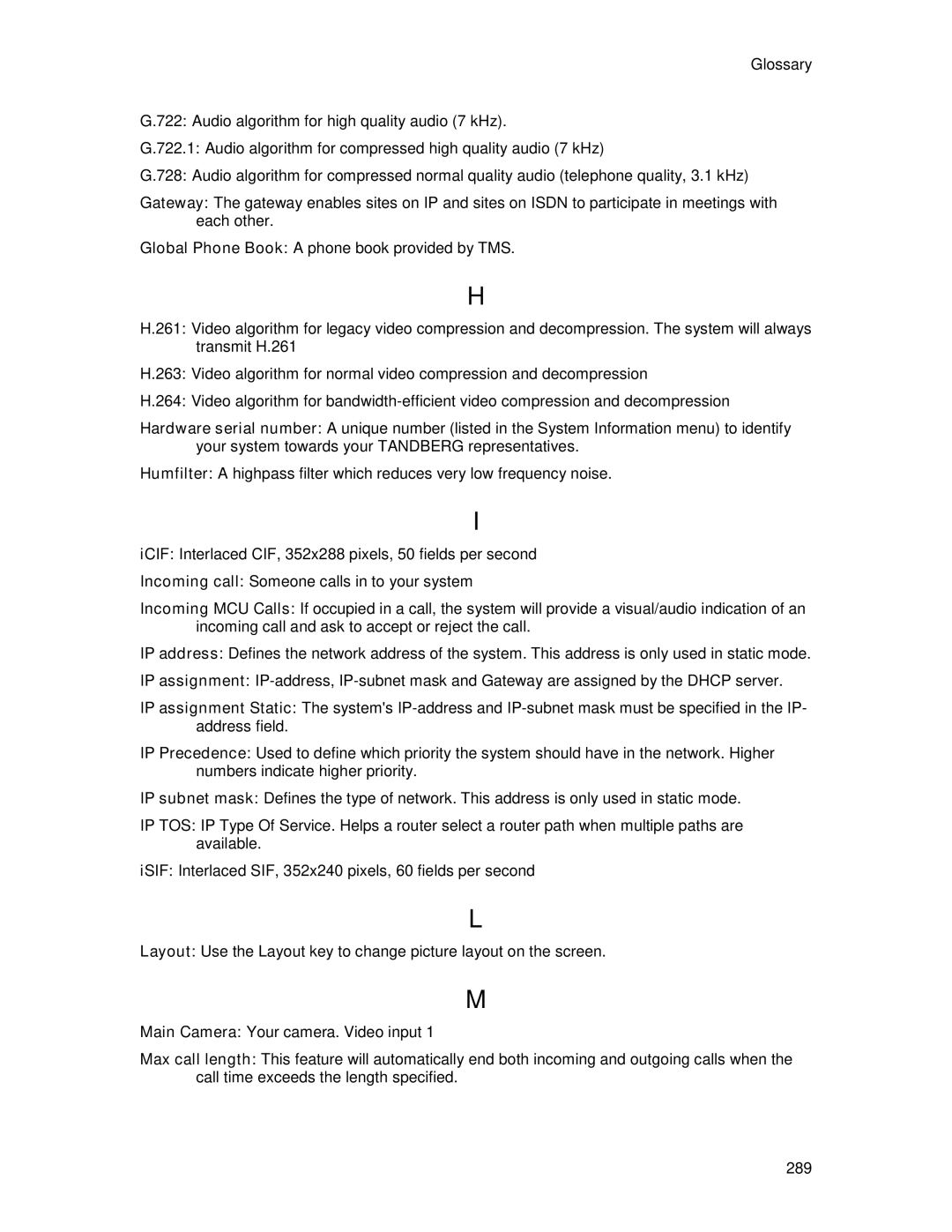 TANDBERG 6000MXP user manual 