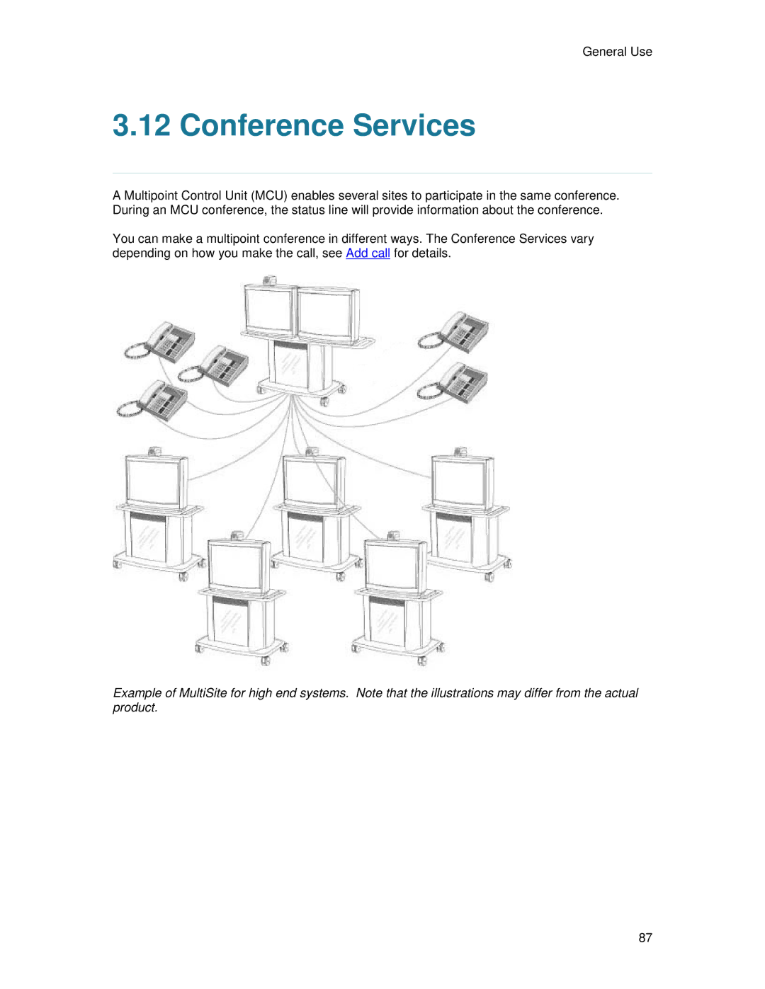 TANDBERG 6000MXP user manual Conference Services 