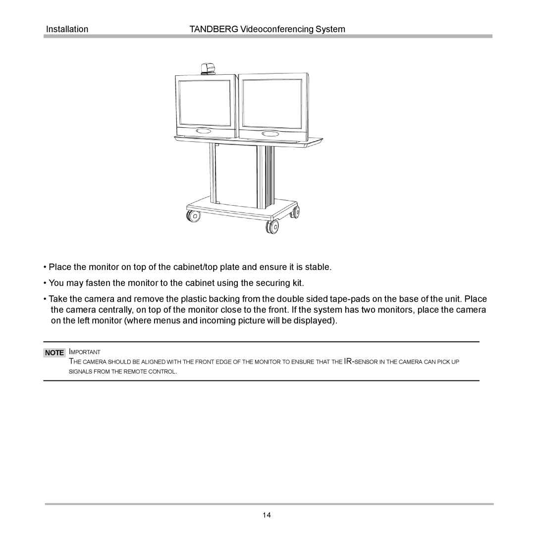 TANDBERG D12155-10 user manual 