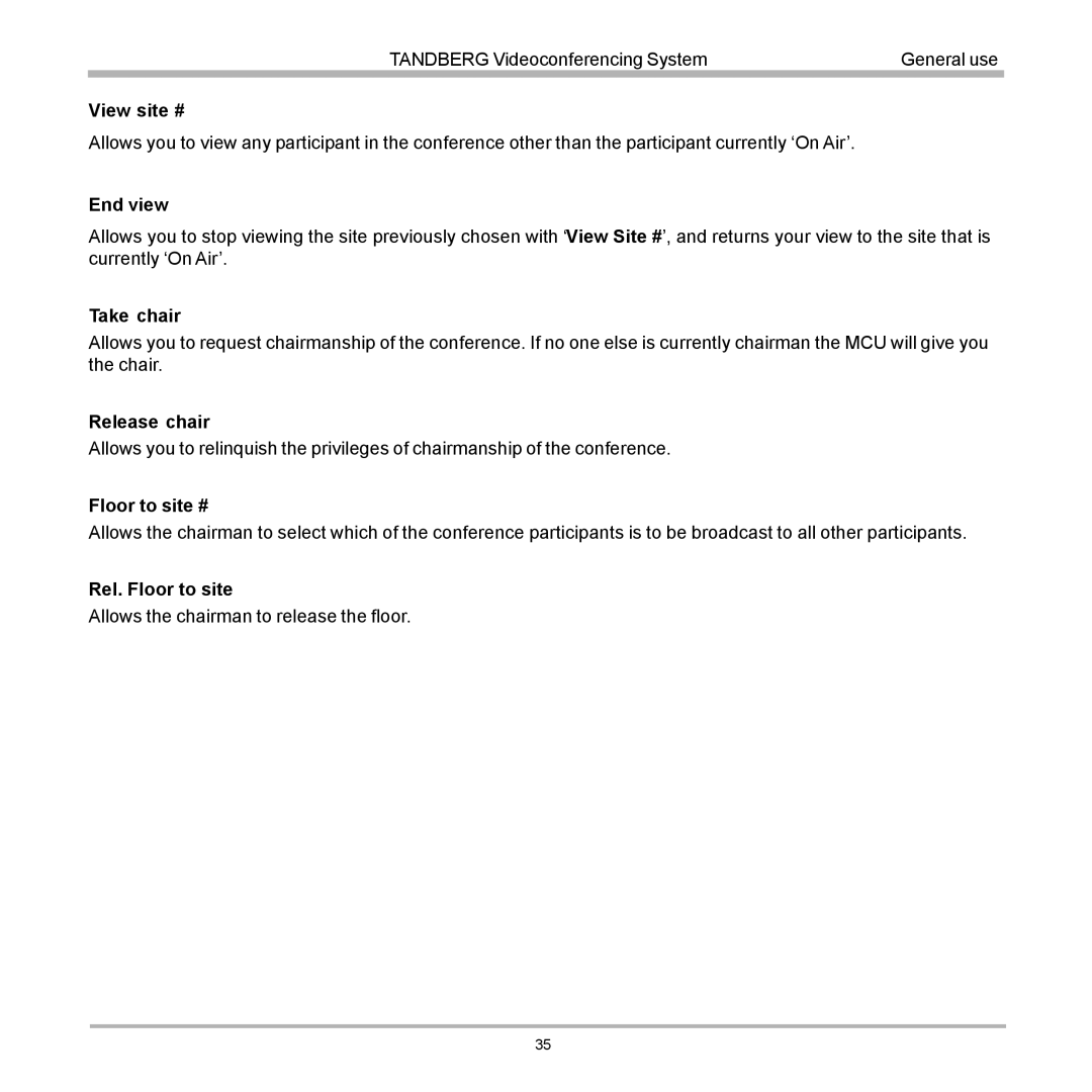 TANDBERG D12817-05 user manual 