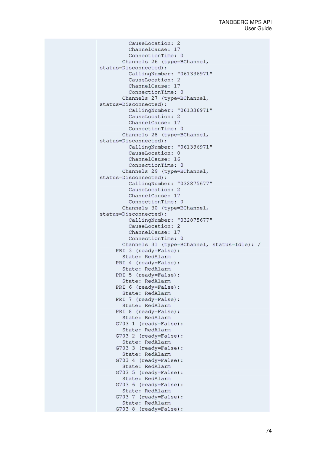 TANDBERG D13639 manual Tandberg MPS API 