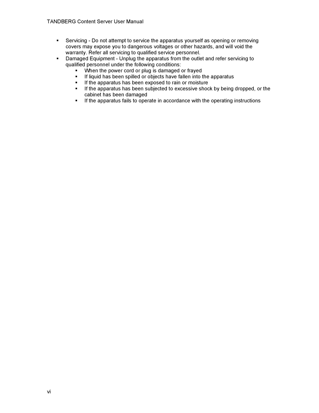 TANDBERG D1389801 user manual 