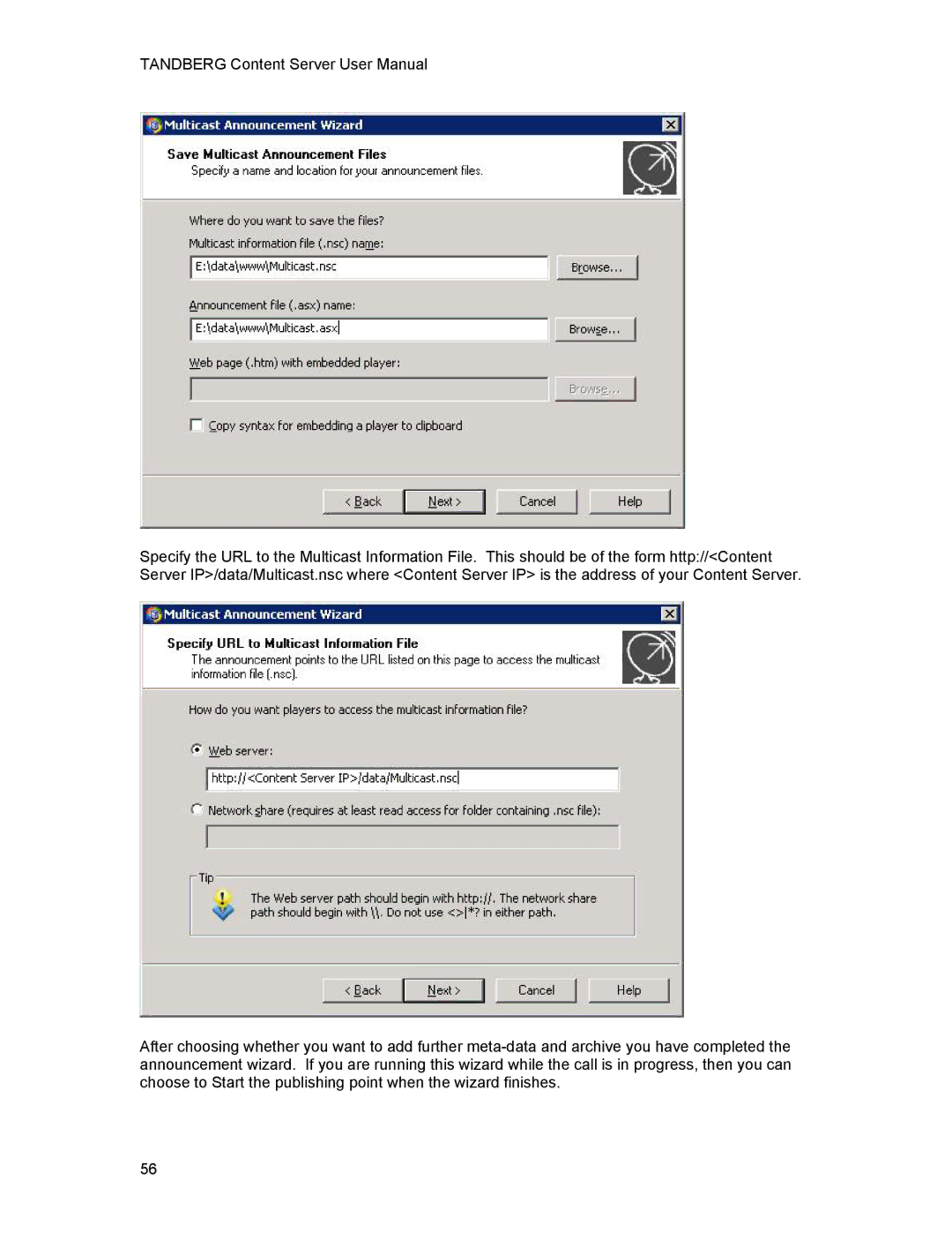 TANDBERG D1389801 user manual 