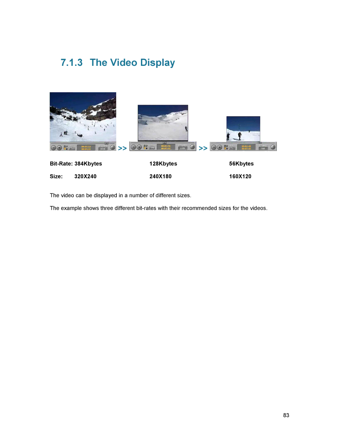 TANDBERG D1389801 user manual Video Display 