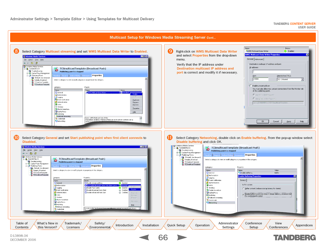 TANDBERG D13898.04 manual Verify that the IP address under 