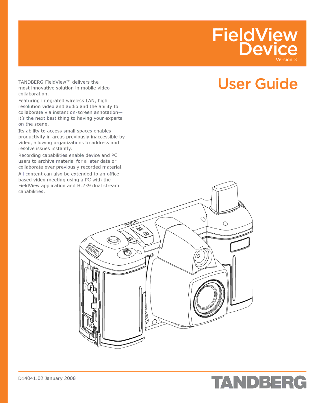 TANDBERG D14041.02 manual FieldView Device 