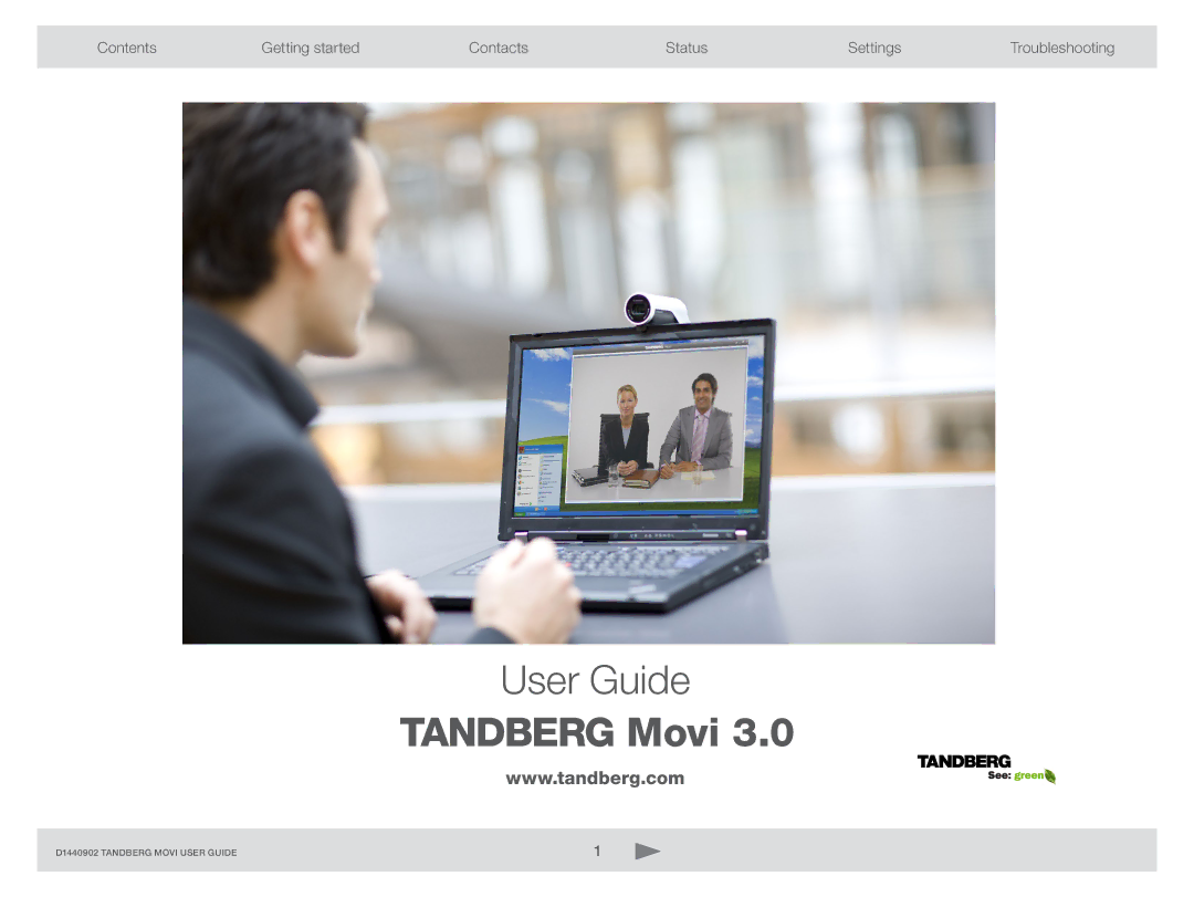 TANDBERG D1440902 manual Tandberg Movi 