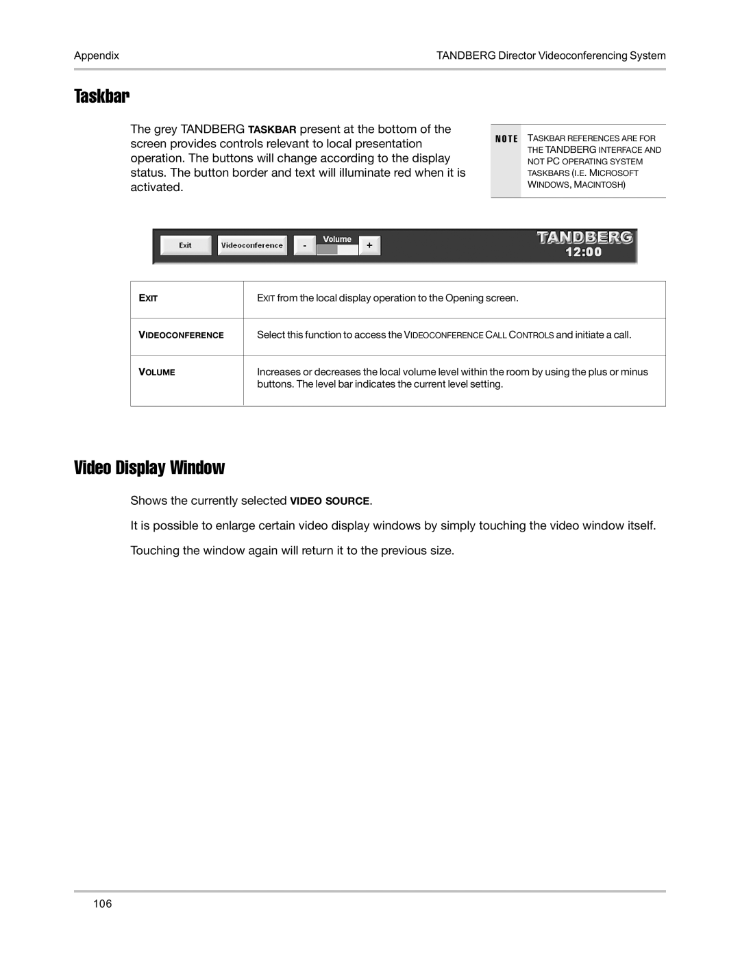 TANDBERG D5016402 user manual 106 