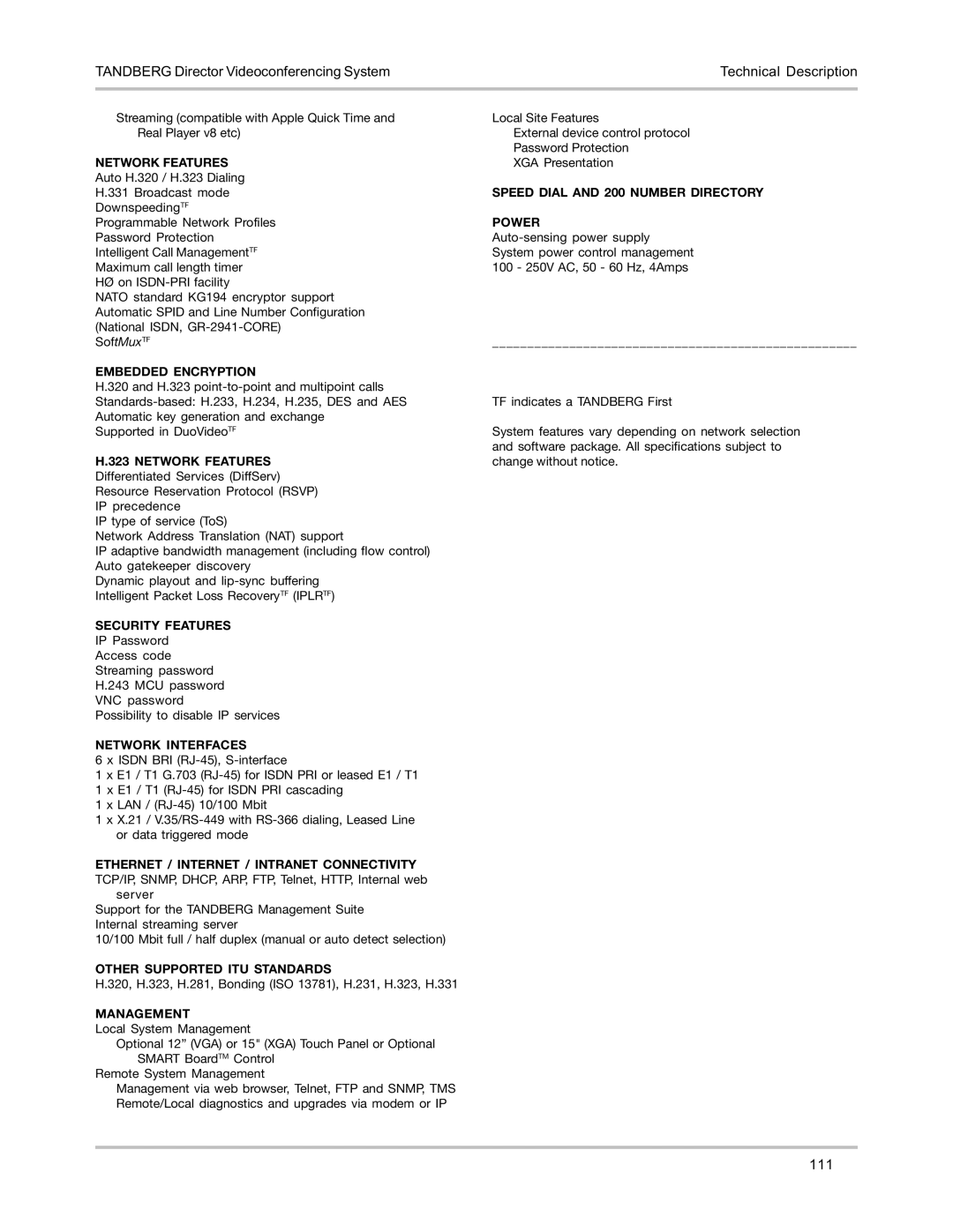 TANDBERG D5016402 user manual 111 