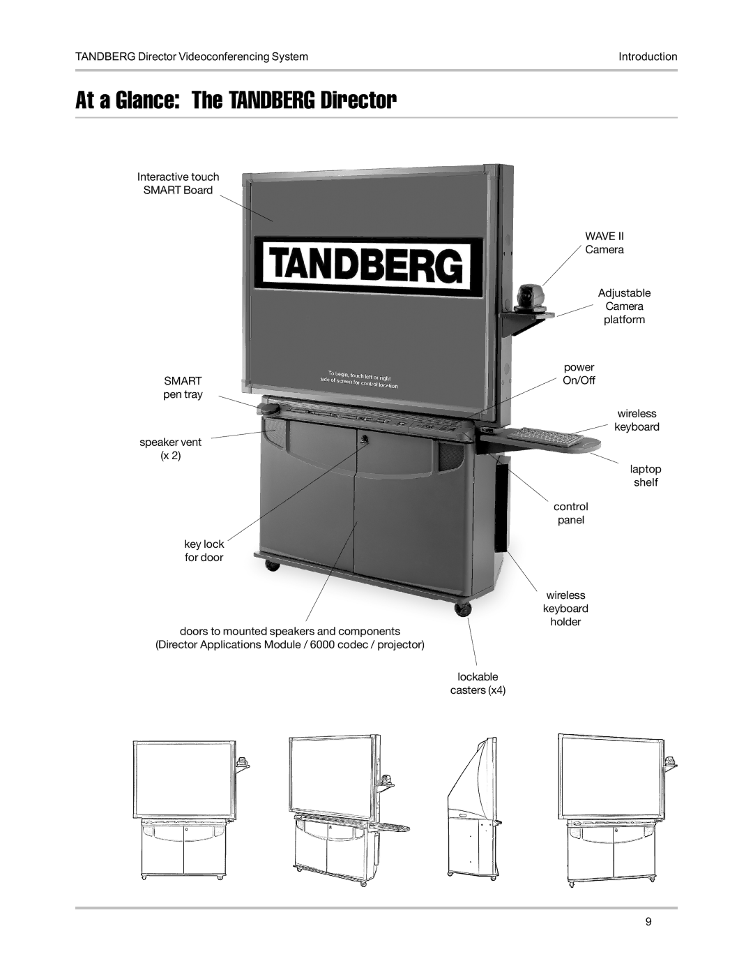 TANDBERG D5016402 user manual At a Glance The Tandberg Director, Wave 