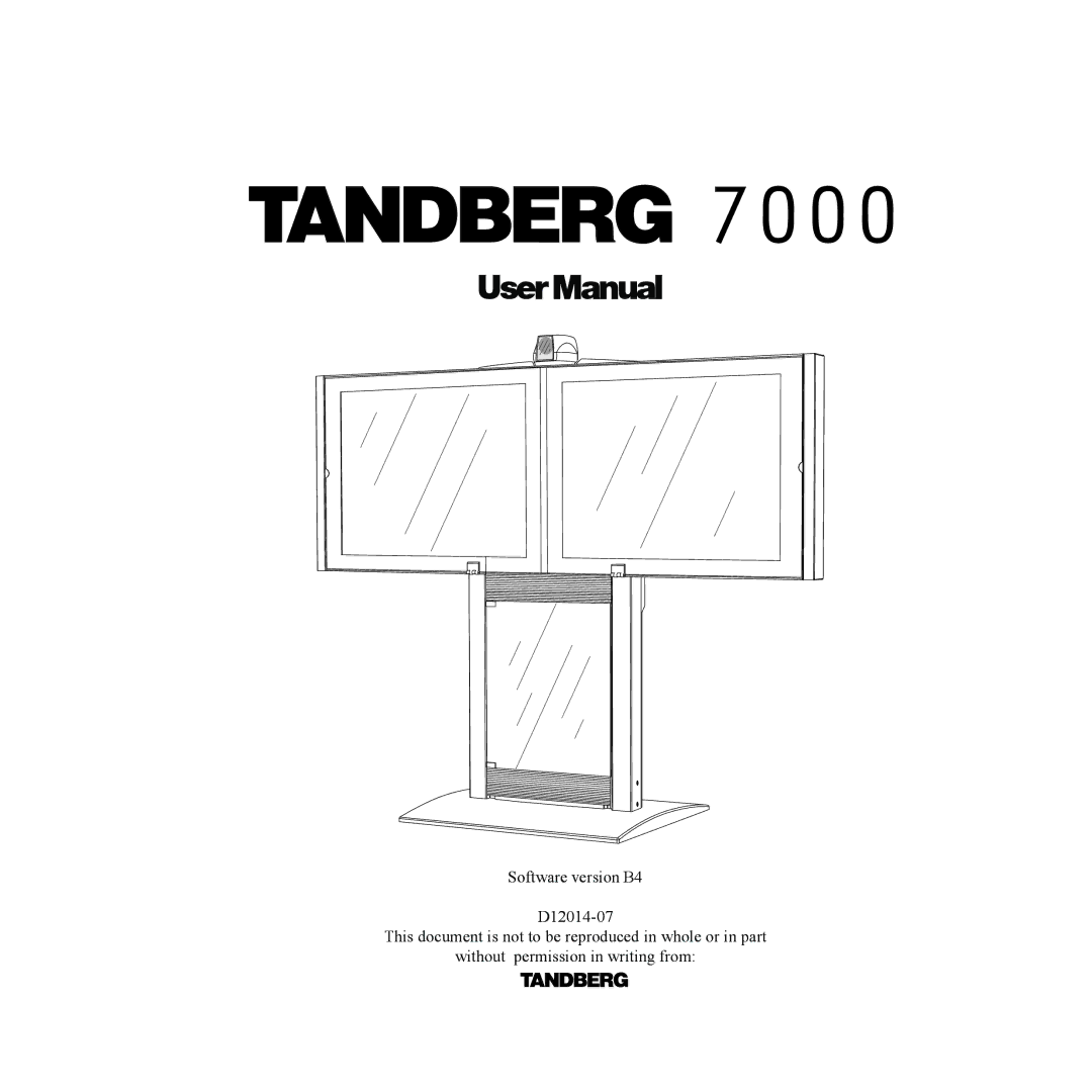 Tandberg Data 7000 manual UserManual 