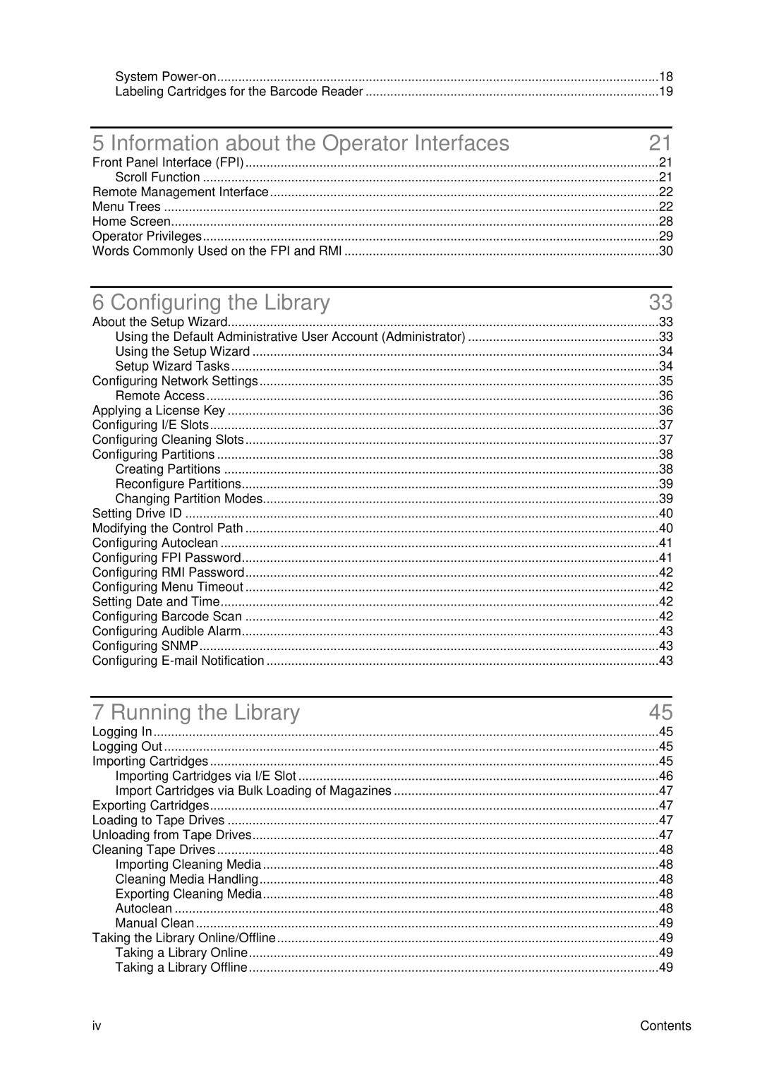 Tandberg Data T40 manual Information about the Operator Interfaces 