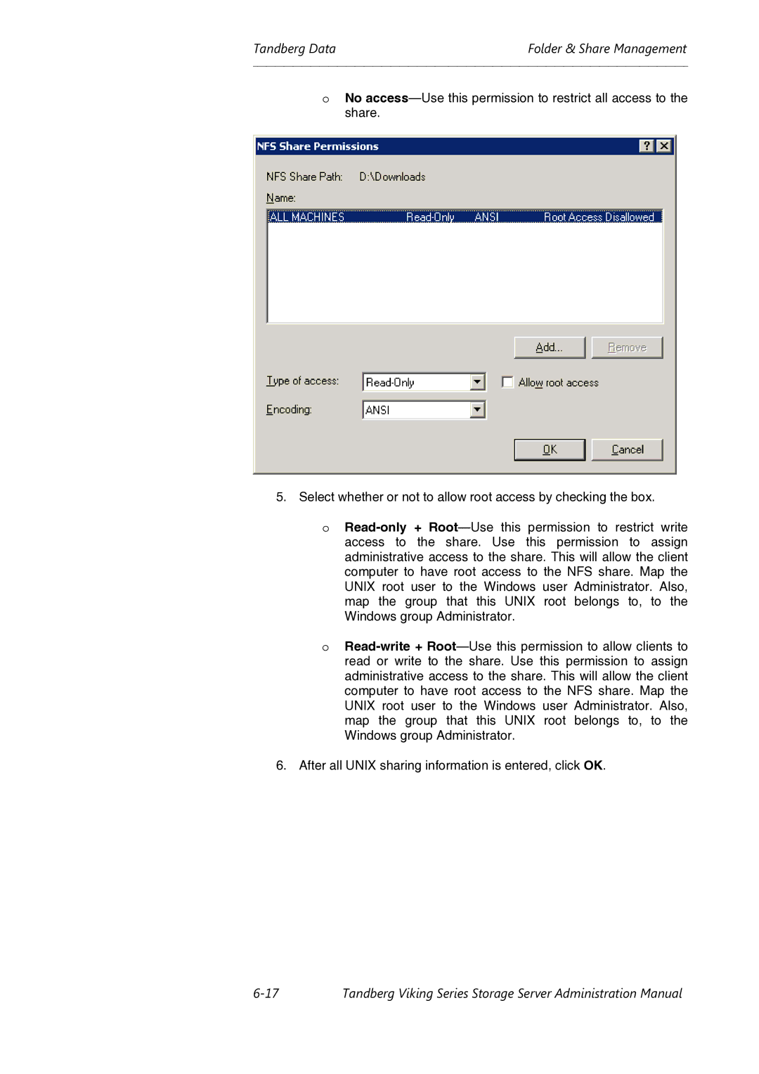 Tandberg Data Viking FS-1600, Viking FS-1500, Viking FS-412 manual Tandberg DataFolder & Share Management 