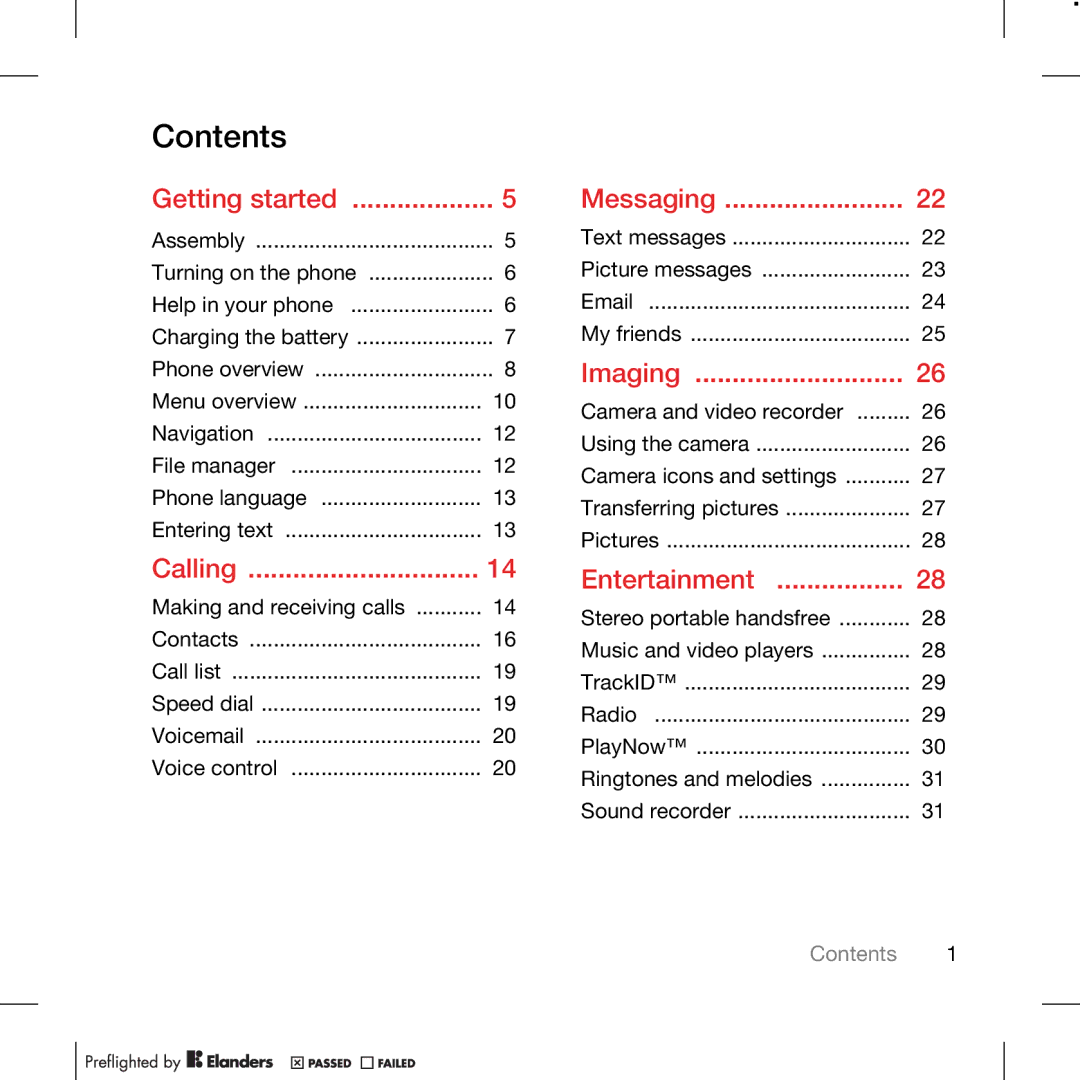 TANDBERG K630I manual Contents 