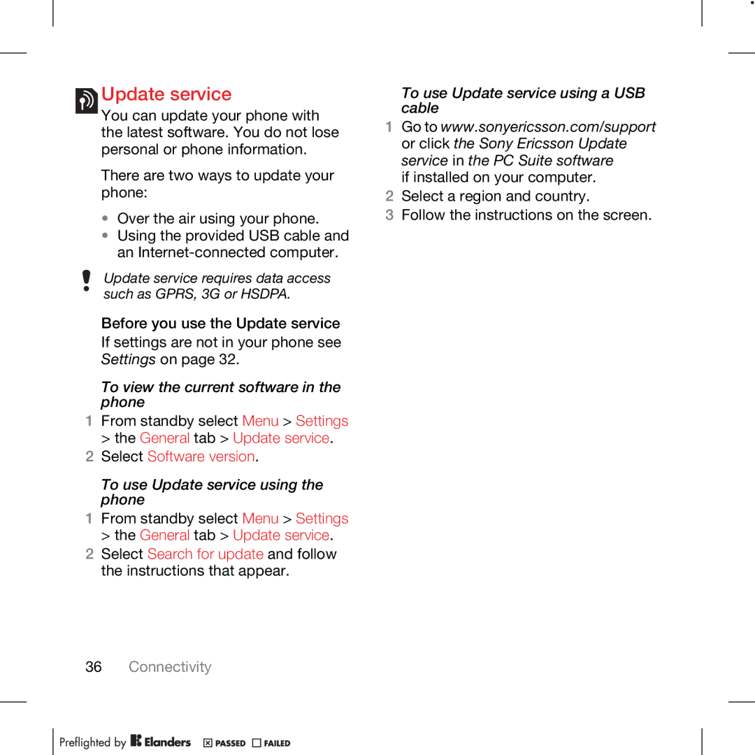 TANDBERG K630I manual Update service, Select Software version 