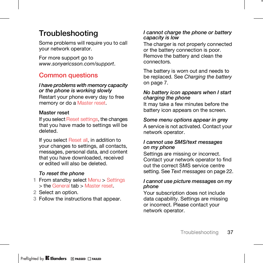 TANDBERG K630I manual Troubleshooting, Common questions 