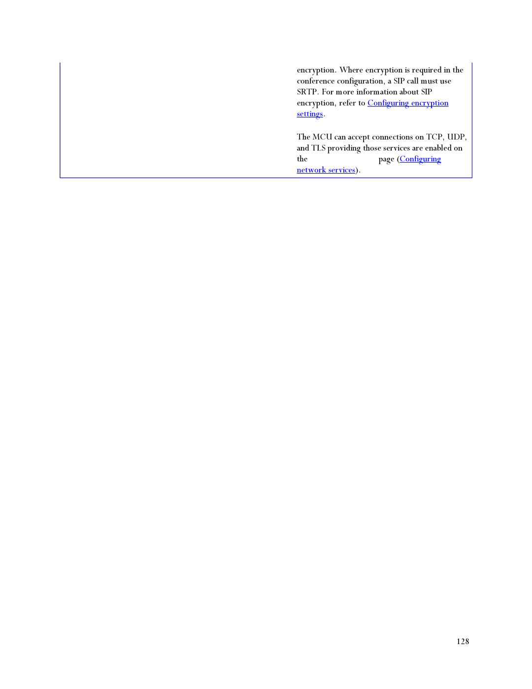 TANDBERG MSE 8510, MCU 4500 manual Thepage Configuring network services 