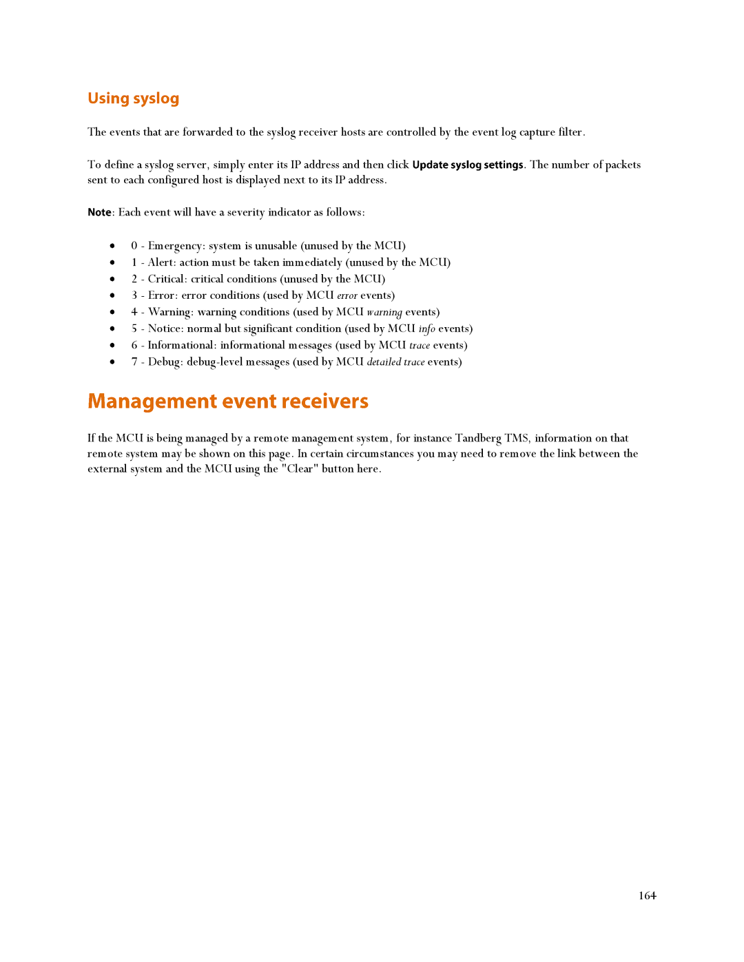 TANDBERG MSE 8510, MCU 4500 manual Number of packets 