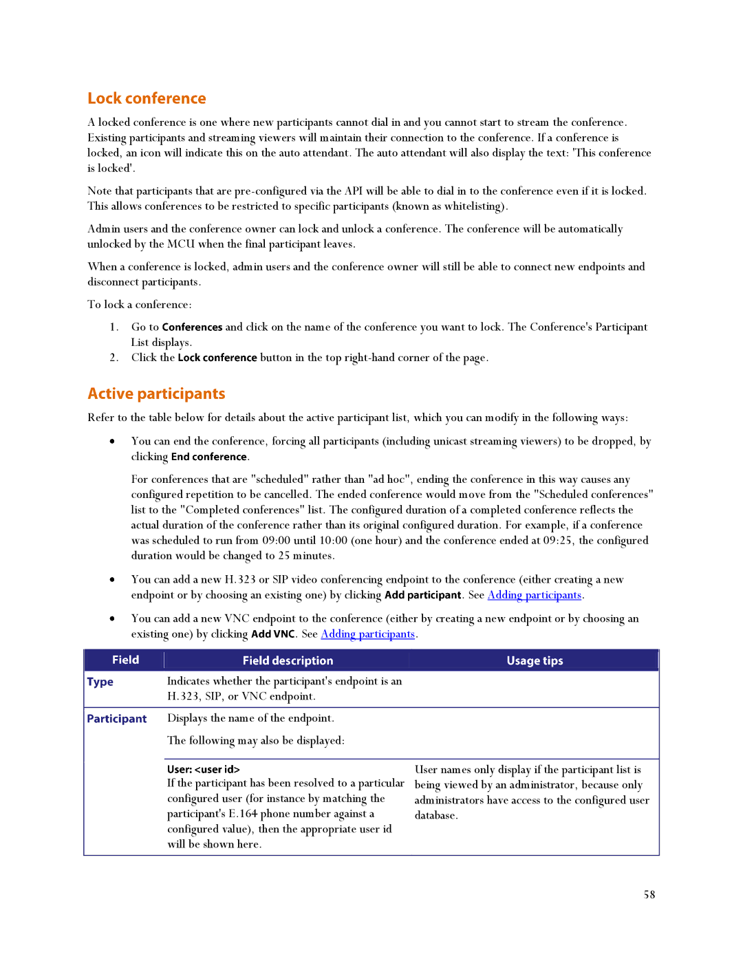 TANDBERG MSE 8510, MCU 4500 manual See Adding participants 