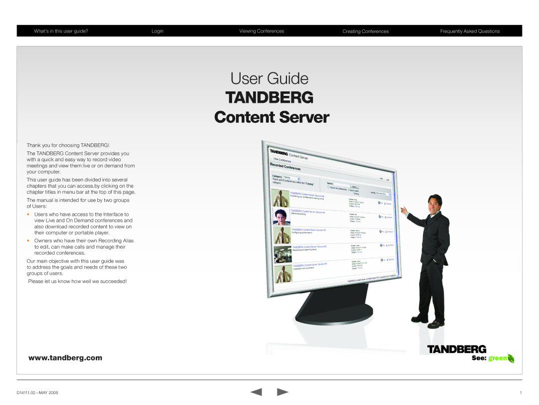 TANDBERG None manual Tandberg 