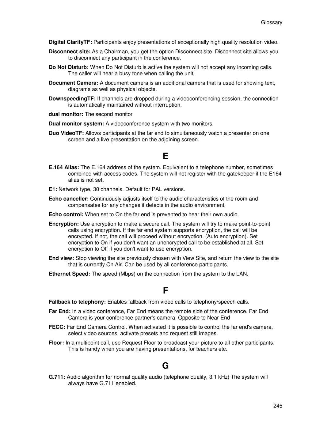 TANDBERG T2000 MXP user manual 