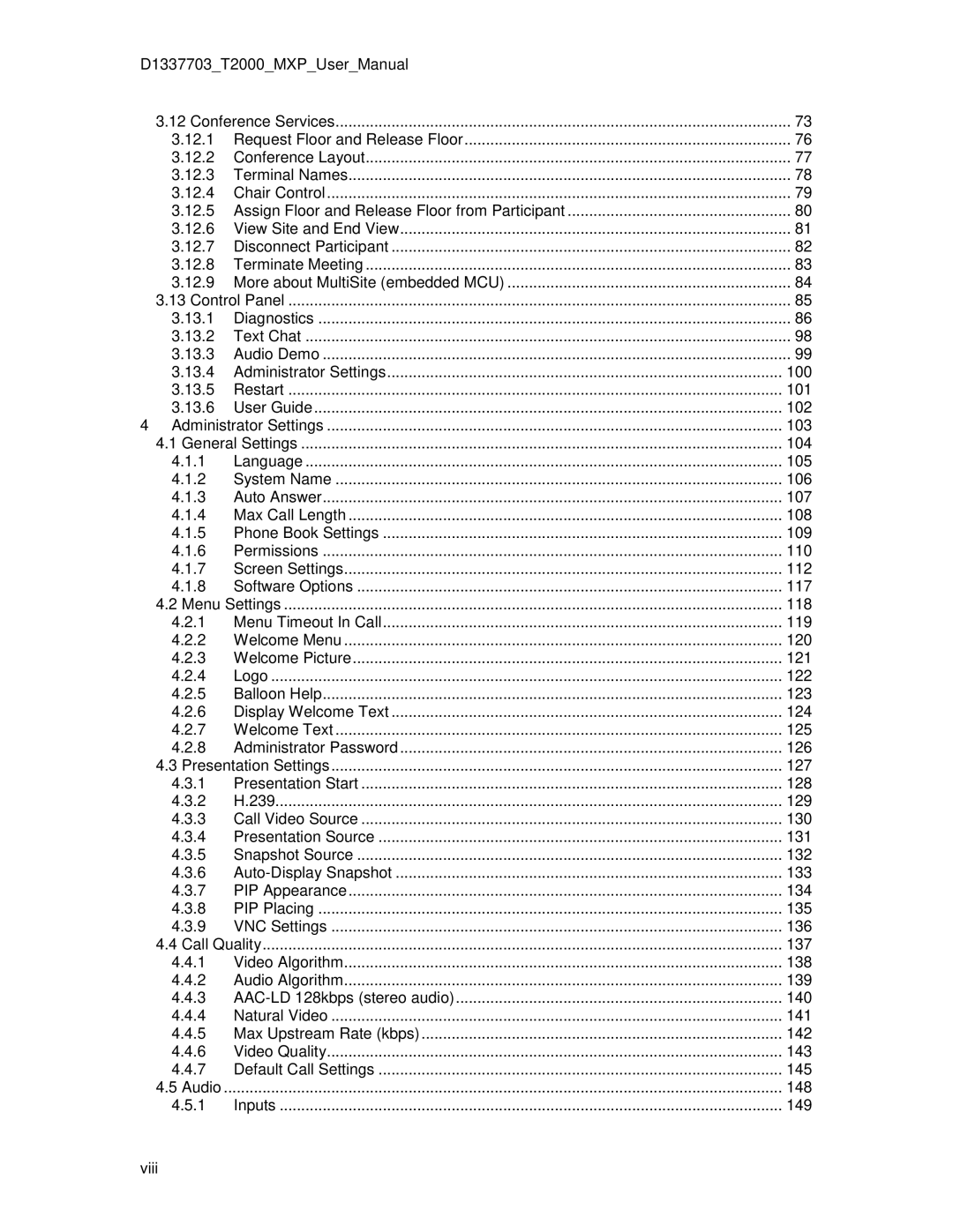 TANDBERG T2000 MXP user manual 12.1 