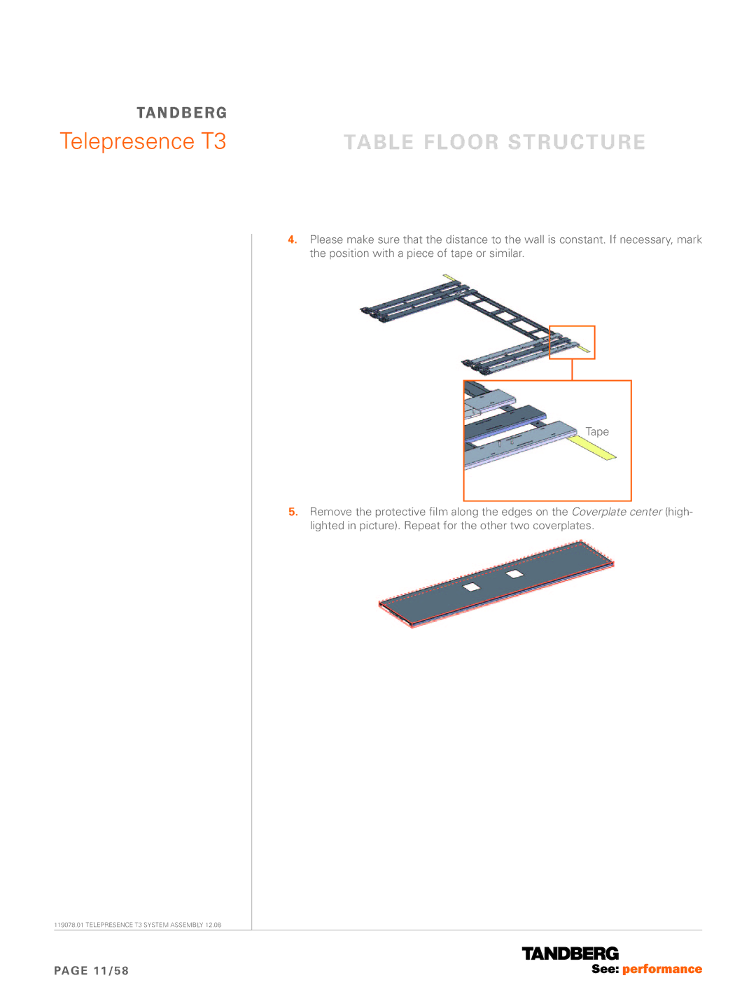 TANDBERG T3 manual 11/58 