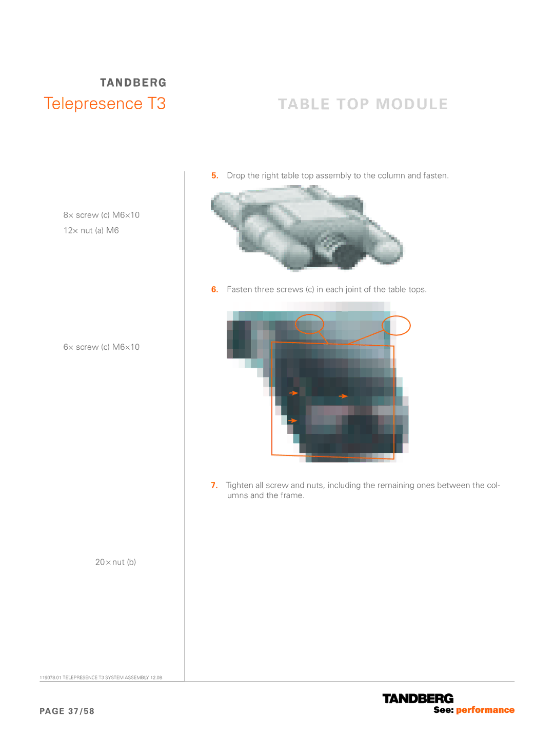 TANDBERG T3 manual 37/58 