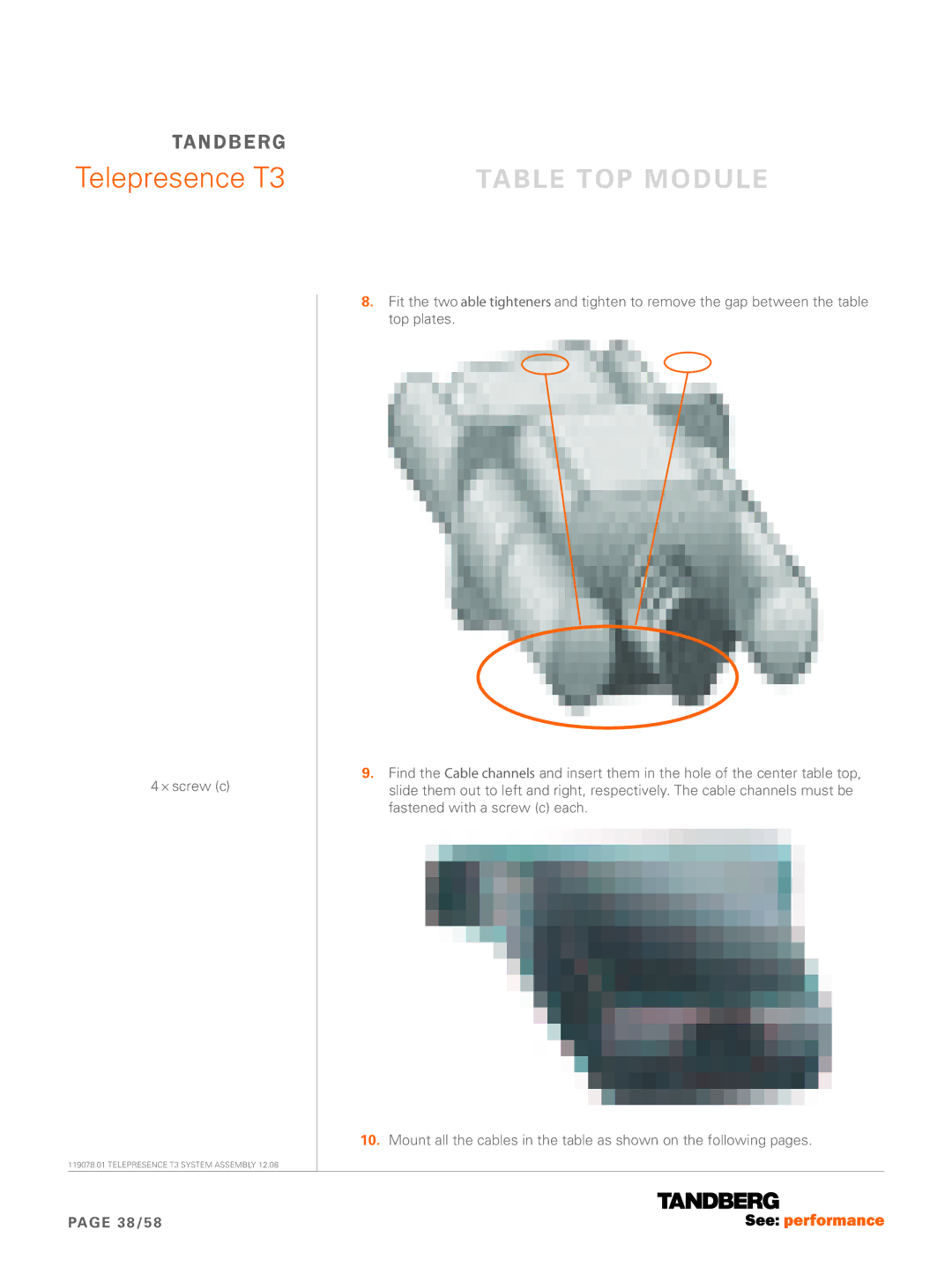 TANDBERG T3 manual 38/58 