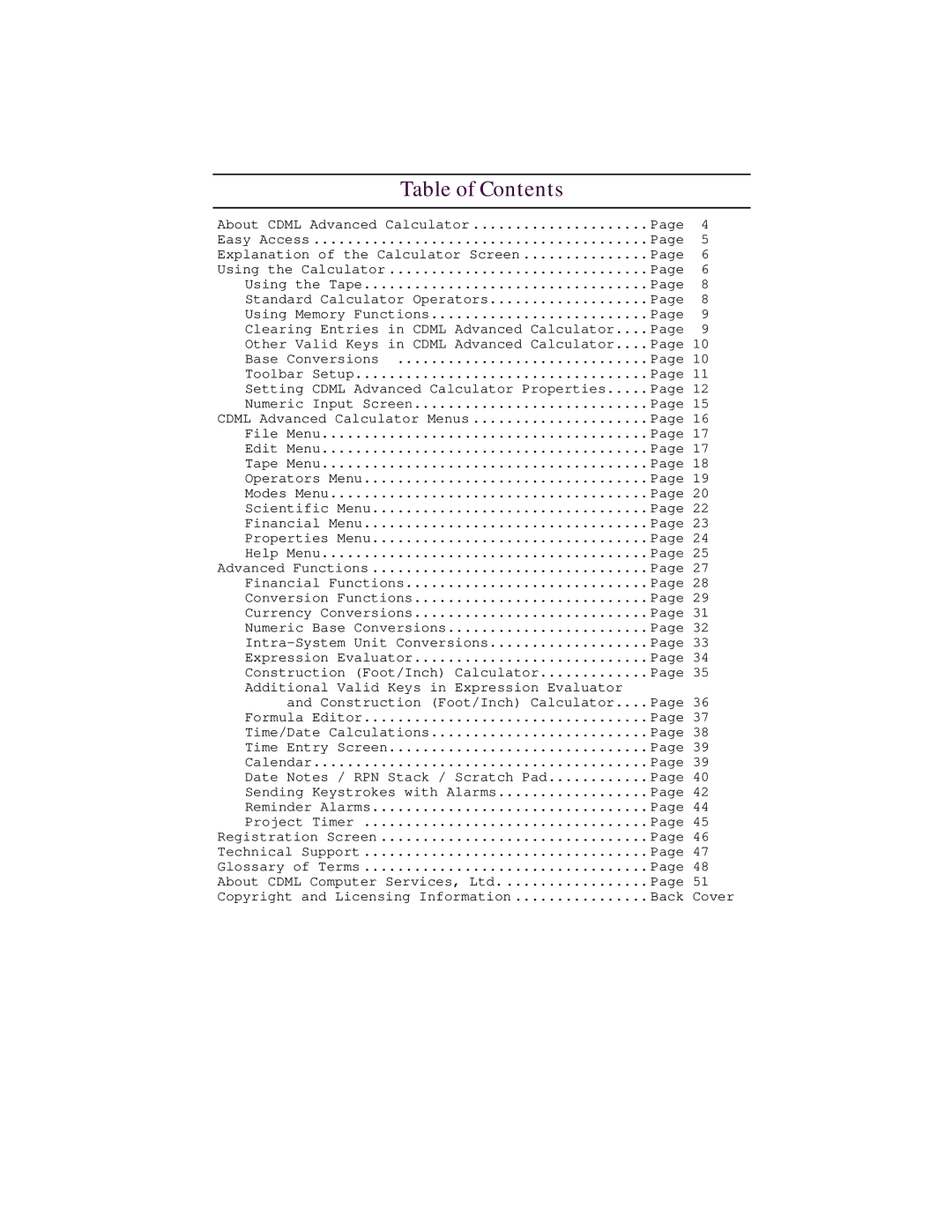 Tangent 2.2 manual Table of Contents 