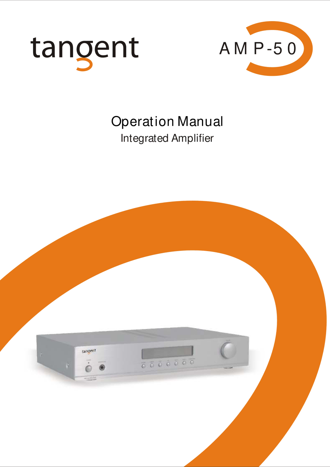 Tangent AMP-50 operation manual 