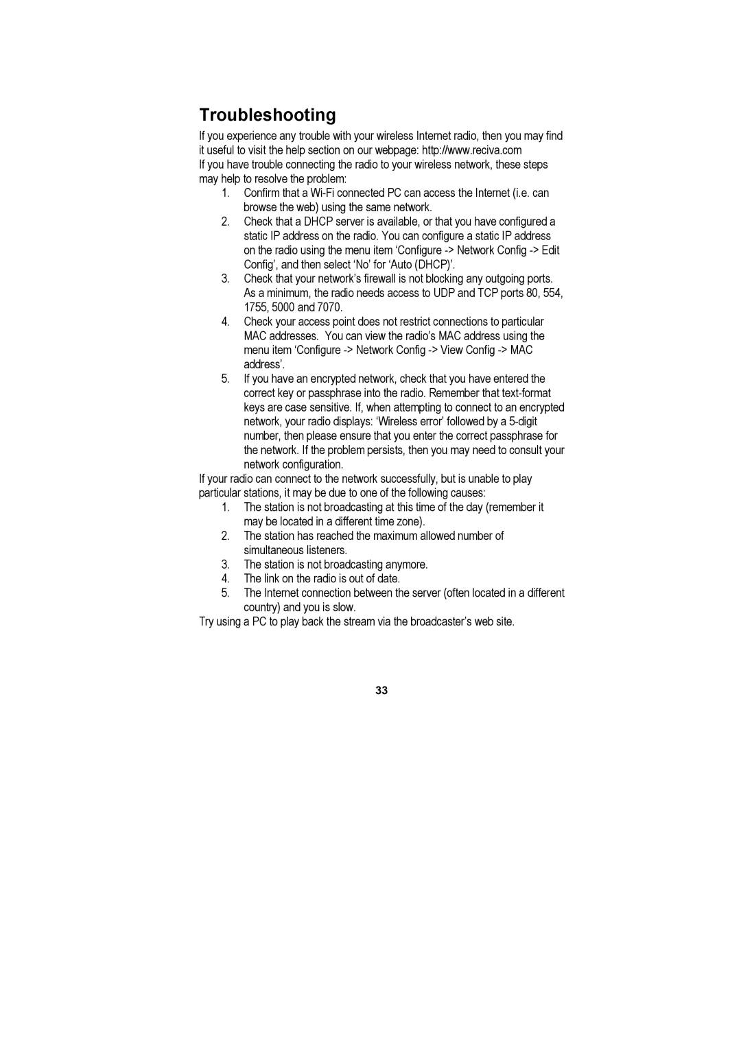 Tangent Audio Quattro MKII manual Troubleshooting 