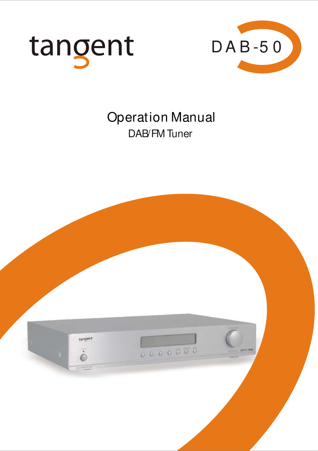 Tangent DAB-50 operation manual 